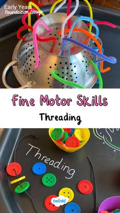 Encourage children to develop their fine motor skills with these fun threading activities. Thanks to Lesley Sellers 0-2 Eyfs Activities, Fine Motor Activities For Sen, Lego Fine Motor Activities, Fine Motor Tweezer Activities, Eyfs Physical Development Activities, Fun Eyfs Activities, Eyfs Activity Ideas, Fine Motor Ideas Eyfs, Under 2s Activities Eyfs