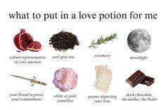 what to put in a love potion for me, including pomegranate