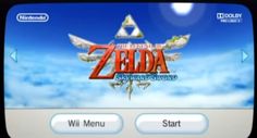 the legend of zelda logo is displayed on an app