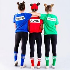 Alvin Und Die Chipmunks, Diy Group Halloween Costumes, Meme Costume, Halloween Mode, Best Friend Halloween Costumes, Trio Halloween Costumes