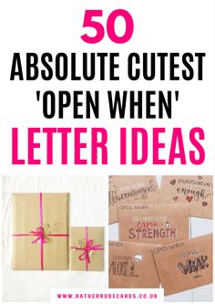 Creative DIY romantic open when letters and gifts ideas for your long distance boyfriend Open When Long Distance Relationship, Open When Letters Ideas What To Put In, Open When Letters For Daughter, Long Distance Relationship Letter Ideas, Long Distance Letter Ideas, What To Write Inside Open When Letters, Love Letters To Your Boyfriend Ideas Diy Envelopes, Open When Letters For Boyfriend Long Distance, Unique Love Letter Ideas