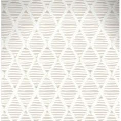 a white wallpaper with wavy lines and diamond shapes on the bottom half of it