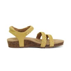 Casual Sandals With Adjustable Woven Leather, Casual Sandals With Woven Leather And Adjustable Fit, Casual Adjustable Woven Leather Sandals, Strappy Sport Sandals With Arch Support For Vacation, Comfortable Braided Sandals, Casual Braided Open Toe Sandals, Casual Strappy Footbed Sandals With Arch Support, Adjustable Braided Open Toe Sandals, Comfortable Adjustable Sandals With Woven Sole