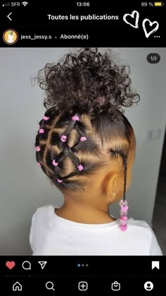 Find the perfect handmade gift, vintage & on-trend clothes, unique jewelry, and more… lots more. #bunhairstylesblackwoman Babygirl Hairstyle, Black Baby Girl Hairstyles, Mixed Girl Hairstyles, Baby Girl Hairstyles Curly, Daughter Hairstyles, Cute Toddler Hairstyles, Kid Hairstyles, Kid Hair, Lil Girl Hairstyles