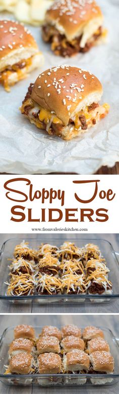 sloppy joe sliders are an easy appetizer that is ready to be eaten