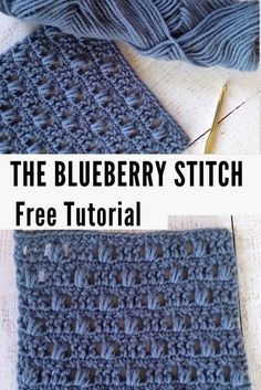 the blueberry stitch is free crochet pattern