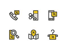 different types of icons that can be used to describe the location and type of items