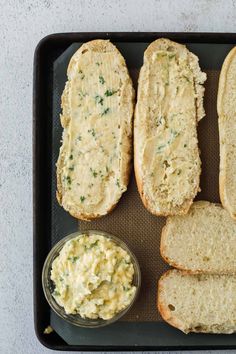 an image of bread with spread on it