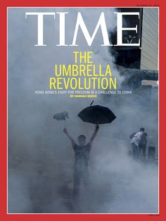 the cover of time magazine showing a man holding an umbrella