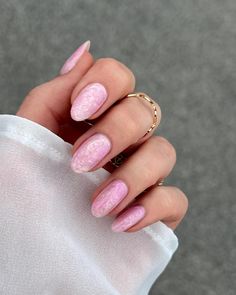 42+ Must-Try Short Pink Nail Ideas (2024) - DrExplains Nigerian Memes, Pearls Nails, Short Almond Shaped Nails, The Audacity, M Instagram, Pearl Nails