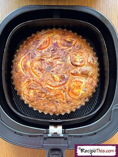 the food in the air fryer is ready to be cooked