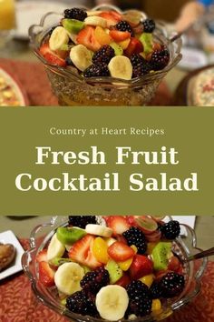 Serve this Fresh Fruit Cocktail Salad for your next Sunday brunchfamily gatheringor potluck dinnerEverybody loves fruitand this fresh fruit salad is a winnerIt's coated in a citrus dressing so your fruits won't turn color on youwhich is also very nice. Best Healthy Salads, Strawberries And Grapes, Best Healthy Foods, Light Sauce, Citrus Dressing, Potluck Dinner