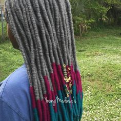 Beautiful Box Braids, Faux Locs Goddess, Hair Dreads, Faux Locs Styles, Black Pastel