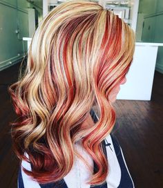 awesome 25 Stunning Blonde and Red Hair Ideas – For the Redheads and the Blondes Check more at http://newaylook.com/best-blonde-and-red-hair-ideas/ Red Highlights In Blonde Hair Bright, Blonde With Red Hair Highlights, Blonde Hair With Bright Red Highlights, Bright Red Highlights In Blonde Hair, Red Hair With Blonde Underneath Peekaboo Highlights, Red Hair Ideas For Blondes, Red Highlights Blonde Hair, Bright Red Hair With Blonde Highlights, Vibrant Red Hair With Blonde Highlights