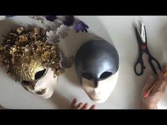 Como Hacer Una Mascara Veneciana Con Flores - YouTube Cardboard Costume, Masquerade Theme, Sculpture Art Clay, Beautiful Mask