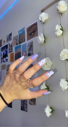 Short Cow Print Nails Acrylic, Cow Print Nail Designs Acrylic, Nail Ideas Acrylic Cow Print, Cow Print Nail Ideas Short, Nails Ideas Cow Print, Nails With Cow Design, Cute Purple Nail Ideas Short, Cute Nail Ideas Cow Print