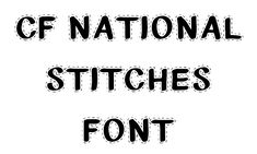 CF National Stitches Font