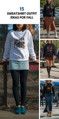 Need some fall fashion tips?. These 15 sweatshirt outfits will make you stand out. Save this for later and follow us for more fall outfit ideas. Sweatshirt Outfit Ideas, Sweatshirt Outfits, Outfit Ideas For Fall, Early Fall Outfits, Fall Outfit Ideas, Sweatshirt Outfit, Early Fall, Fall Outfit, Fall Fashion