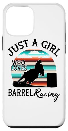 PRICES MAY VARY. This Serape sunset Horse Barrel Racing Rodeo Western design with Serape pattern "Just a Girl Who Loves Barrel Racing" rustic look is for Horse Barrel Racing Mamas. Vintage Rodeo Riding Cowgirl . Barrel Racer will love this design Two-part protective case made from a premium scratch-resistant polycarbonate shell and shock absorbent TPU liner protects against drops Printed in the USA Easy installation Barrel Racing Wallpaper, Western Horse Tack Turquoise, Horse Barrel Racing, Serape Pattern, Country Outfits Women, Amazing Horses, Rodeo Cowgirl, Horse Things, Western Horse Tack