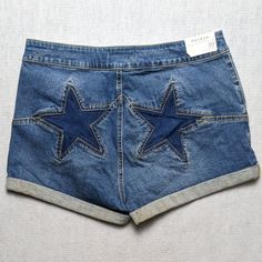 Pacsun Blue Denim Womens Super High Rise Festival Stars Cuff Jean Short Size 30 New With Tags Please Check Photos For Measurements I Ship Items Every Day, Expect A Quick Delivery. Please Feel Free To Ask Any Questions You May Have, I Answer Most Questions Almost Instantly. Blue Star Print Jeans For Summer, Blue Jeans With Star Print For Summer, Summer Blue Jeans With Star Print, Casual Summer Jeans With Star Patch, Casual Jeans With Star Patch For Summer, High Waist Star Print Summer Jeans, High Waist Star Print Jeans For Summer, Summer High Waist Star Print Jeans, Cotton Jeans With Star Patch For Summer