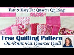 2 Super Easy Fat Quarter Quilting Patterns in ONE! Make quick and easy charm square baby quilt or try this easy on-point baby quilt! Fat Quarters Baby Quilt, Beginner Quilt Patterns Free, Beginners Quilt, Block Layout, Cotton Quilt Set, Baby Quilt Pattern, Pattern Printable