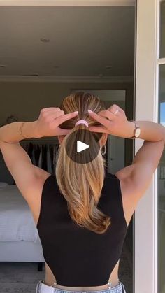 97K views · 811 reactions | Double the twists, double the fun 💁‍♀️

Gather hair into a ponytail and secure. Create an opening just above the elastic and push ponytail through it from the bottom. Push ponytail only half way through to create a mini loop. Twist loop to conceal elastic and secure with a hair pin. Easy, chic, and secure! 💖

#hair #hairtutorial #updo #hairstyles | Nichole Ciotti Braid Inspiration, Chic Hair, Easy Chic, A Ponytail, Updo Hairstyles, Low Ponytail, Hair Stick, Hair Tutorials, Hair Pin