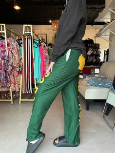 Unisex Fit Brief Insanity Brand Adjustable drawstring waistband Pockets Stretch Pants With Drawstring For Leisure, Stretch Green Pants With Drawstring, Green Stretch Pants With Drawstring, Green Wide Leg Pants With Drawstring, Green Drawstring Wide Leg Pants, Green Wide Leg Drawstring Pants, Baggy Green Pants For Leisure, Green Baggy Pants For Leisure, Green Baggy Leisure Pants