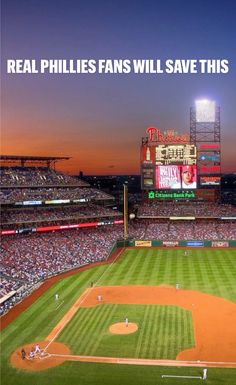 a baseball stadium filled with lots of people