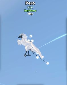 a white bird flying through the air on top of a pair of skis in front of a blue sky