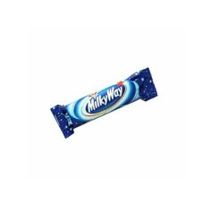 a bar of milk - way candy on a white background