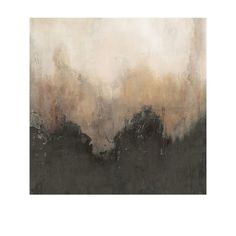 an abstract painting with brown and black colors