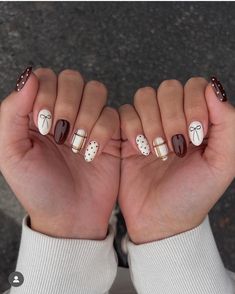 Painted Nails Ideas Short, Gel X Application, Western Winter Nails, Modern Nail Designs, January Nail Ideas, Argyle Nails, Creative Nail Art, Horror Nails, January Nails