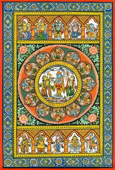 Pattachitra Paintings, Pattachitra Art, Phad Painting, Rajasthani Painting, Spiritual Paintings, Kalamkari Painting, Kerala Mural Painting, Pichwai Paintings, Hinduism Art