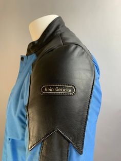 Vintage 90s leather and coated nylon Hein Gericke motorcycle jacket in excellent condition a few marks see pictures size small. Zipper works great it was just too small for the mannequin so I couldn't zip it up. Shoulders 18.5 inches Chest 38 Waist 34 Sleeves 25 Nape to hem 25 Black Retro Leather Jacket For Outdoor, Vintage Leather Motorcycle Jacket, 80s Prom Dress, Black Leather Biker Jacket, Womens Biker Jacket, Leather Biker Jacket, Leather Motorcycle Jacket, Lady Biker, Black Leather Jacket