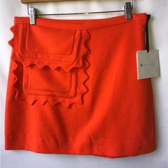 Victoria Beckham For Target Mini Skirt Size: Medium When Measured Flat Across Front Waistband - 16" Length: Waistband To Hem - 17" Orange Mini Skirt With Stretch Decorative Trim On Front Slip Pocket Side Zipper Closure - Lined Condition: New With Tags *Please Look At All Pictures As They Are Part Of The Description* Please Ask Any Questions, I Will Try And Answer As Quick As Possible Check Out My Other Listings - New Items Are Listed Daily! Quick Shipping - Items Are Shipped Day Of Payment, Late Orange Skirt With Pockets For Spring, Spring Orange Skirt With Pockets, Orange Summer Skirt With Pockets, Red Skort With Pockets For Spring, Chic Orange Lined Mini Skirt, Trendy Orange Mini Skirt, Relaxed Fit Orange Mini Skirt, Orange Mini Skirt Bottoms With Pockets, Orange Skirt Outfit