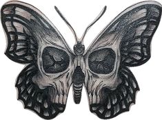 a black and white drawing of a butterfly