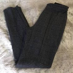 Nwot - Sexy Dress Pants! 12” Waist 28” Inseam 16” Hip Black Houndstooth Bottoms For Winter, Black Houndstooth Winter Bottoms, Fitted Houndstooth Bottoms For Winter, Lace Camisole, Fair Isle Knitting, Embroidered Denim, Slim Waist, High Waisted Shorts, Betsey Johnson