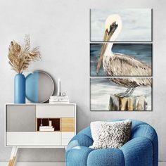 Muted Perched Pelican Wall Art is a beautiful addition to any decor style. Bring this stunning canvas print into your home to easily refresh your walls and elevate your decor. Wall Art Painting, Artwork Painting, Decor Styles, Elephant, Art Painting, Canvas Prints, Wall Art, Wall, Art