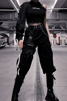 Techwear Fashion, Tomboy Style Outfits, Tomboy Fashion, Kpop Fashion Outfits, Teenage Fashion Outfits