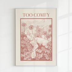 an image of a book cover with the title too comfy