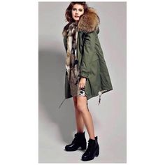 Jazzevar Parka New With Tag Luxury Fall Parka With Faux Fur Trim, Luxury Fall Parka, Womens Plaid Blazer, Denim Trench Coat, Langer Mantel, Winter Mode, Wool Trench Coat, Boucle Jacket, Light Knit