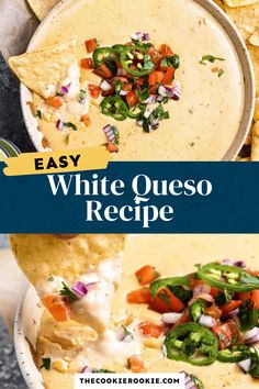 white quesadilla recipe with tortilla chips and salsa on the side