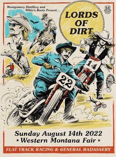 an old poster advertising a motorcyclist event