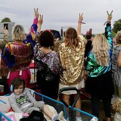 S H I N E B R I G H T // This was my standout moment at @campbestival 2018. This photo is hands down one of my faves. All the sparkle all the music. Pretty sure we were mum dancing to @cleanbandit at this point but who cares? It gives me all the feels. Always recommend packing plenty of sequins sparkles lycra and colour. When it comes to festival fashion there are no rules - just fun fun fun#campbestival2019 #thebestofcampbestival2018 #nssndoescampbestival There Are No Rules, No Rules, Lift Off, Space Suit, The Feels, All The Feels, Fun Fun, Moon Boots