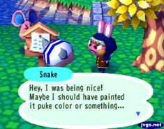 an animal crossing game is shown in this screenshot