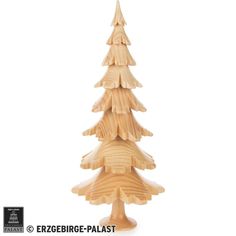 a wooden christmas tree on a white background