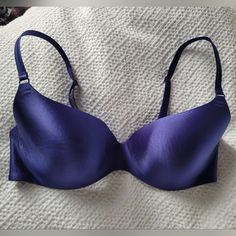 Like Brand New! A Blueish Purple Bra With Soft Silky Material That Has A Slight Shine To It. No Rips, Stains, Or Holes. Elegant Victoria's Secret Purple Bra, Elegant Purple Victoria's Secret Bra, Purple Bras, Victoria Secret Bras, Victoria's Secret, Women's Intimates, Blue And Purple, Bra, Brand New