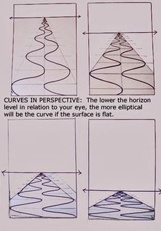 how to draw a christmas tree in perspective