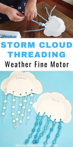 the weather fine motor activity is great for kids to learn how to make storm clouds