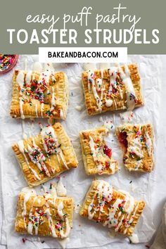 the best homemade toaster strudels with sprinkles and icing